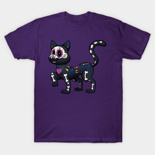 Day Of The Dead Cat T-Shirt